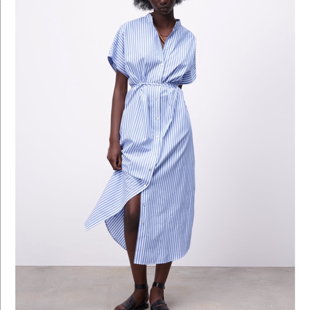 Zara stripped midi dress